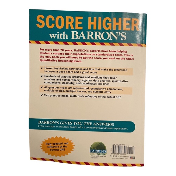 Barron’s GRE math workbook - Picture 2 of 3